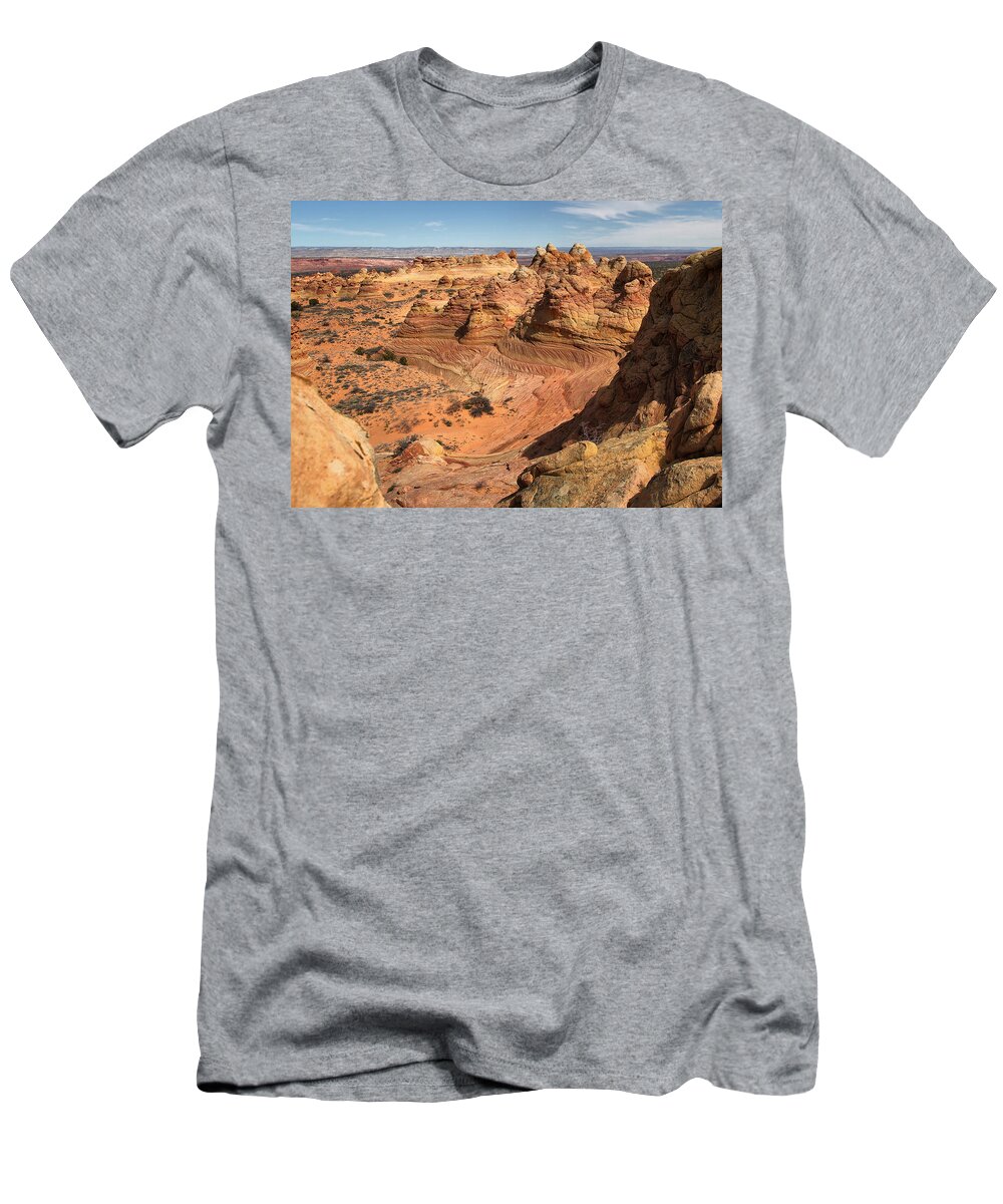 Arizona T-Shirt featuring the photograph South Coyote Buttes by Farol Tomson