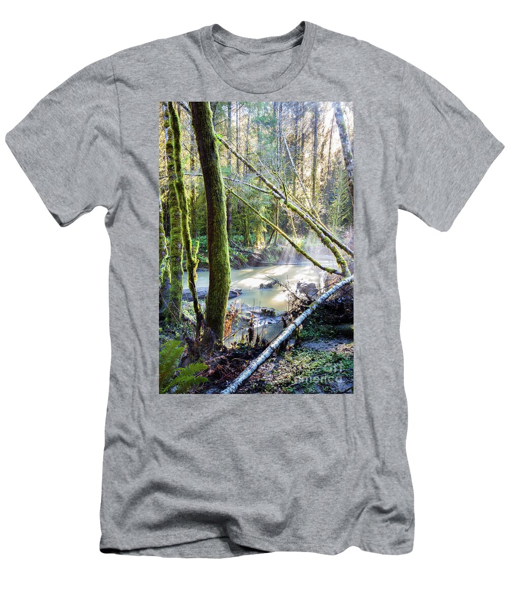 River T-Shirt featuring the photograph South Fork by Mark Alder
