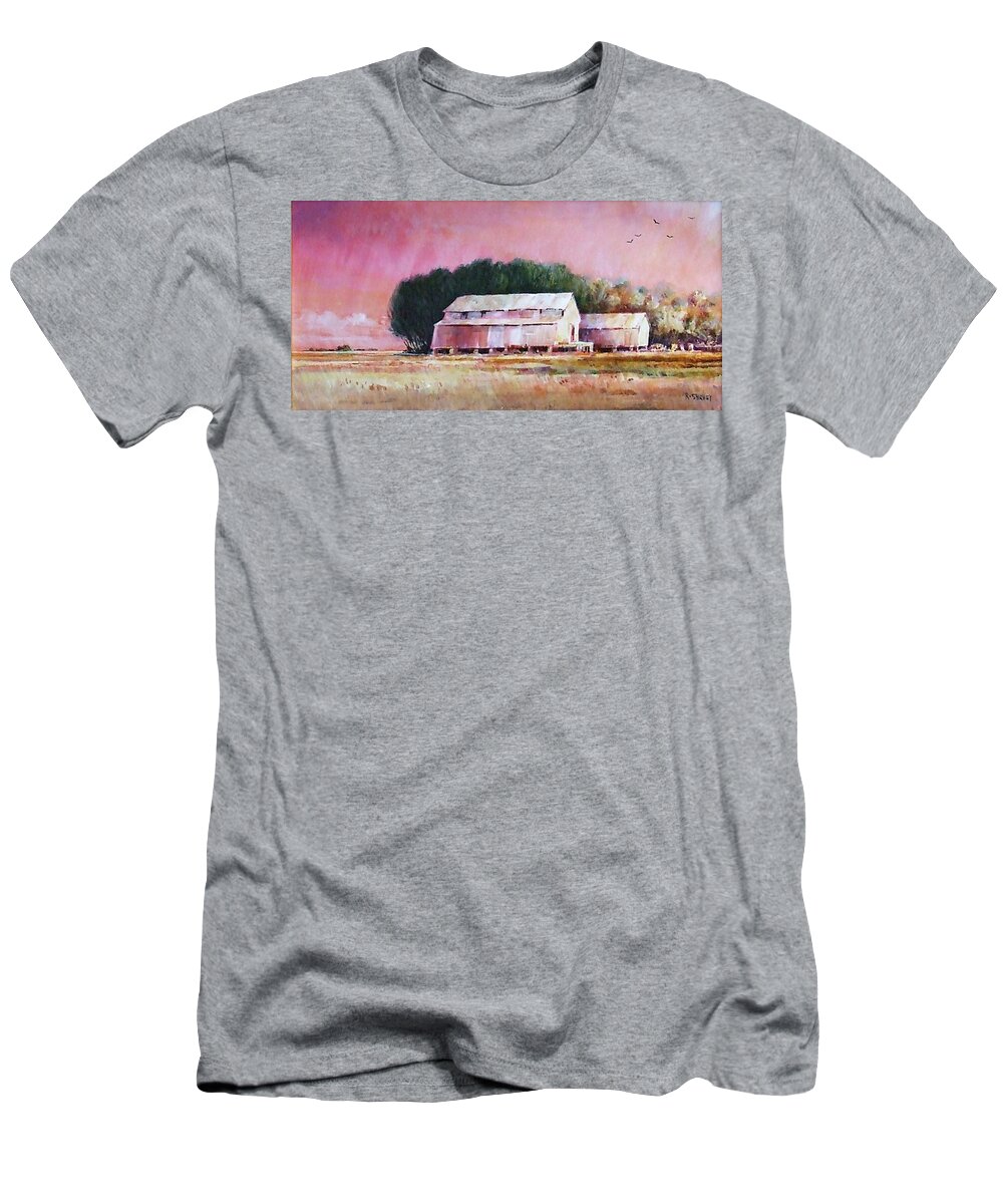 Florida T-Shirt featuring the painting South of the Brighton Turn Off by Ronald Shelley