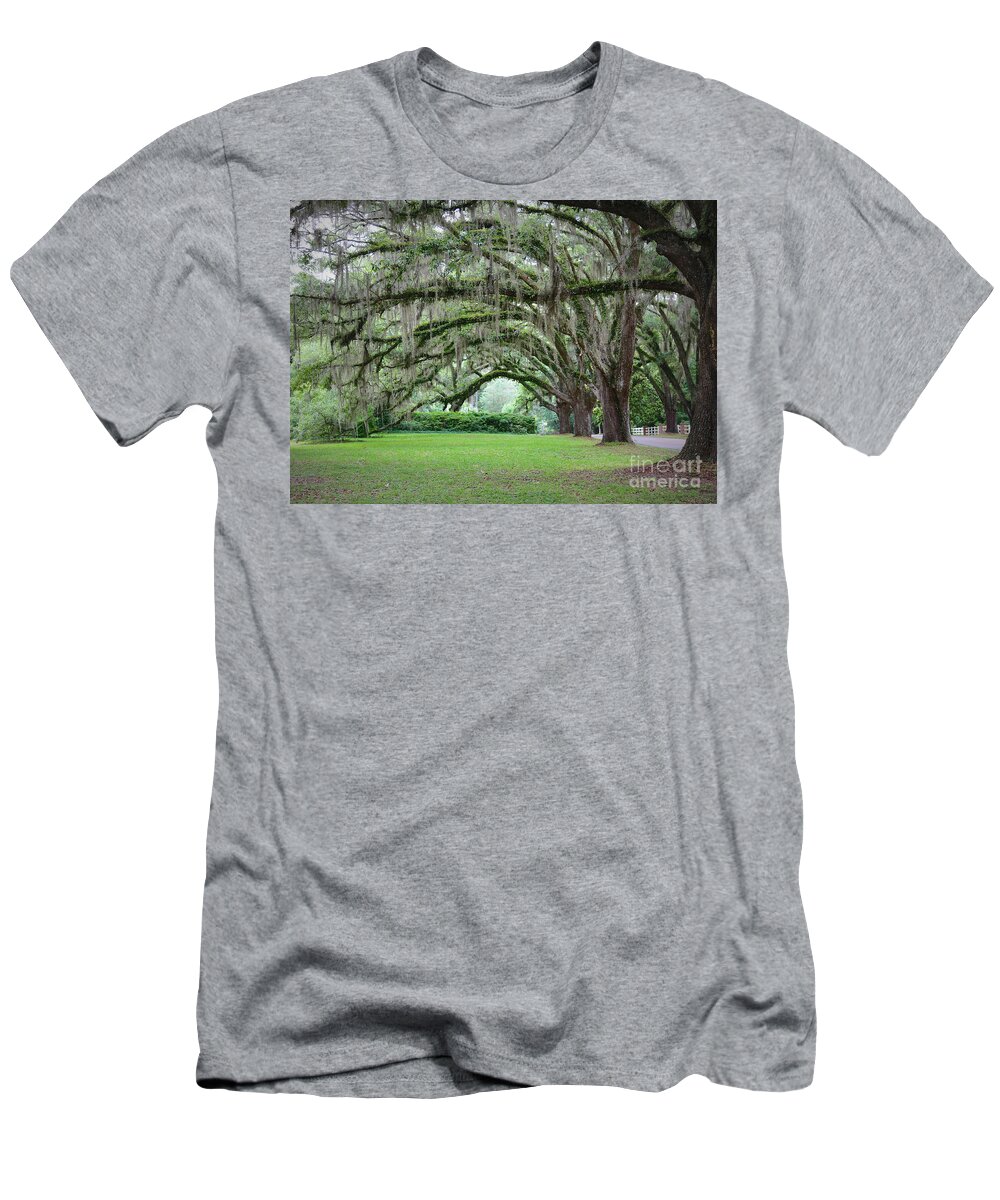 Live Oaks T-Shirt featuring the photograph Southern Grace by Carol Groenen