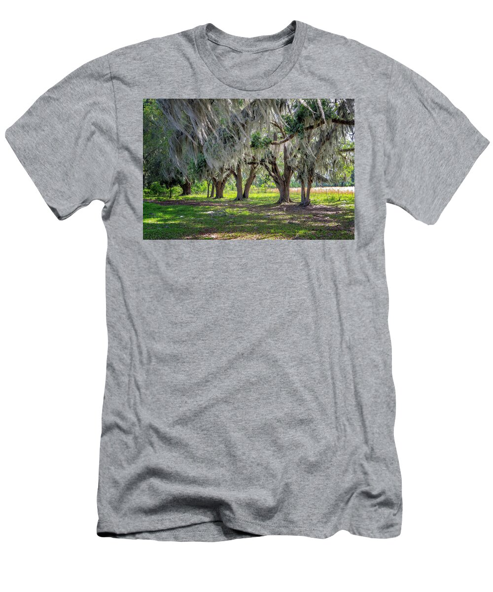 North Port Florida T-Shirt featuring the photograph Spanish Moss by Tom Singleton