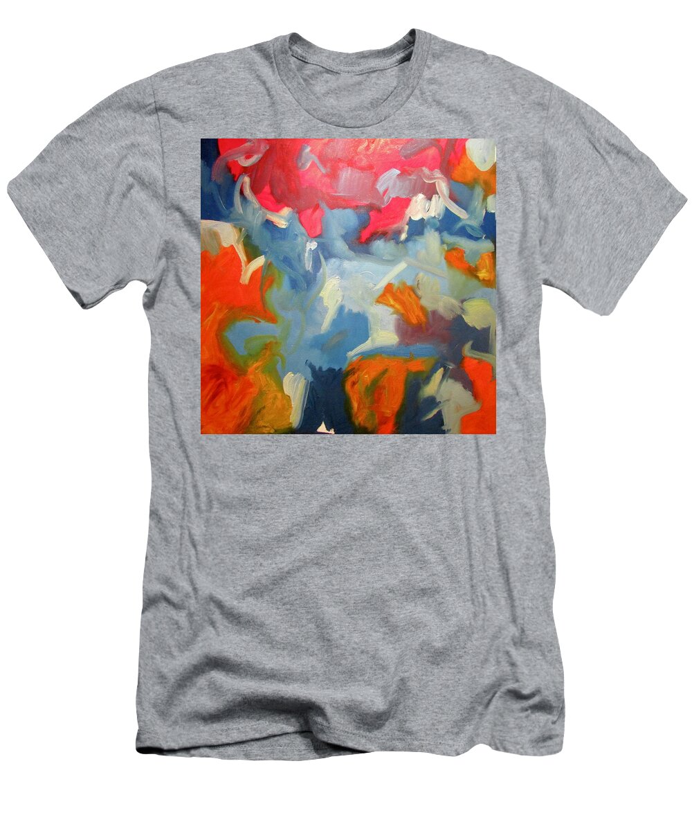 Abstract T-Shirt featuring the painting Split Second by Steven Miller