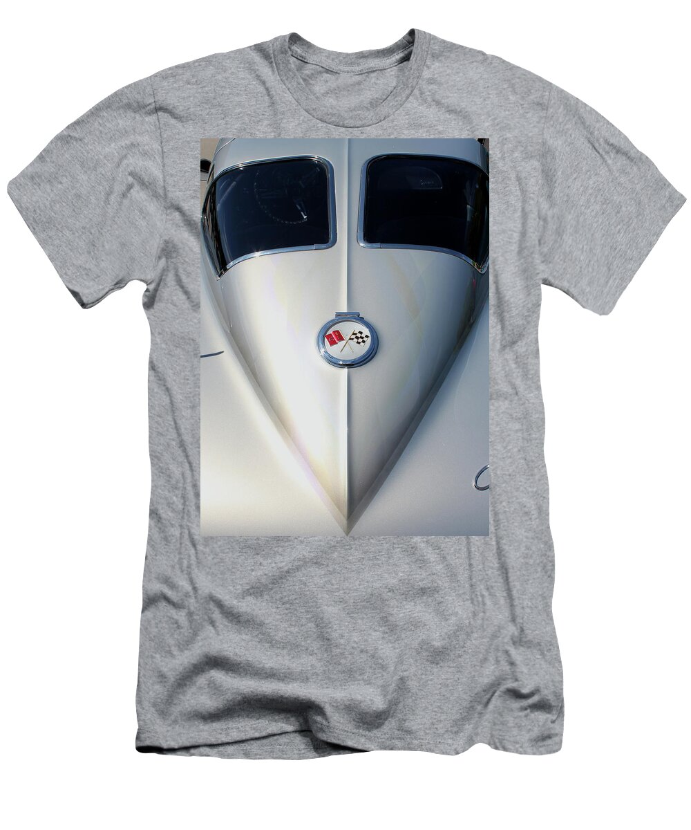 Corvette T-Shirt featuring the photograph Split Window by Trent Mallett
