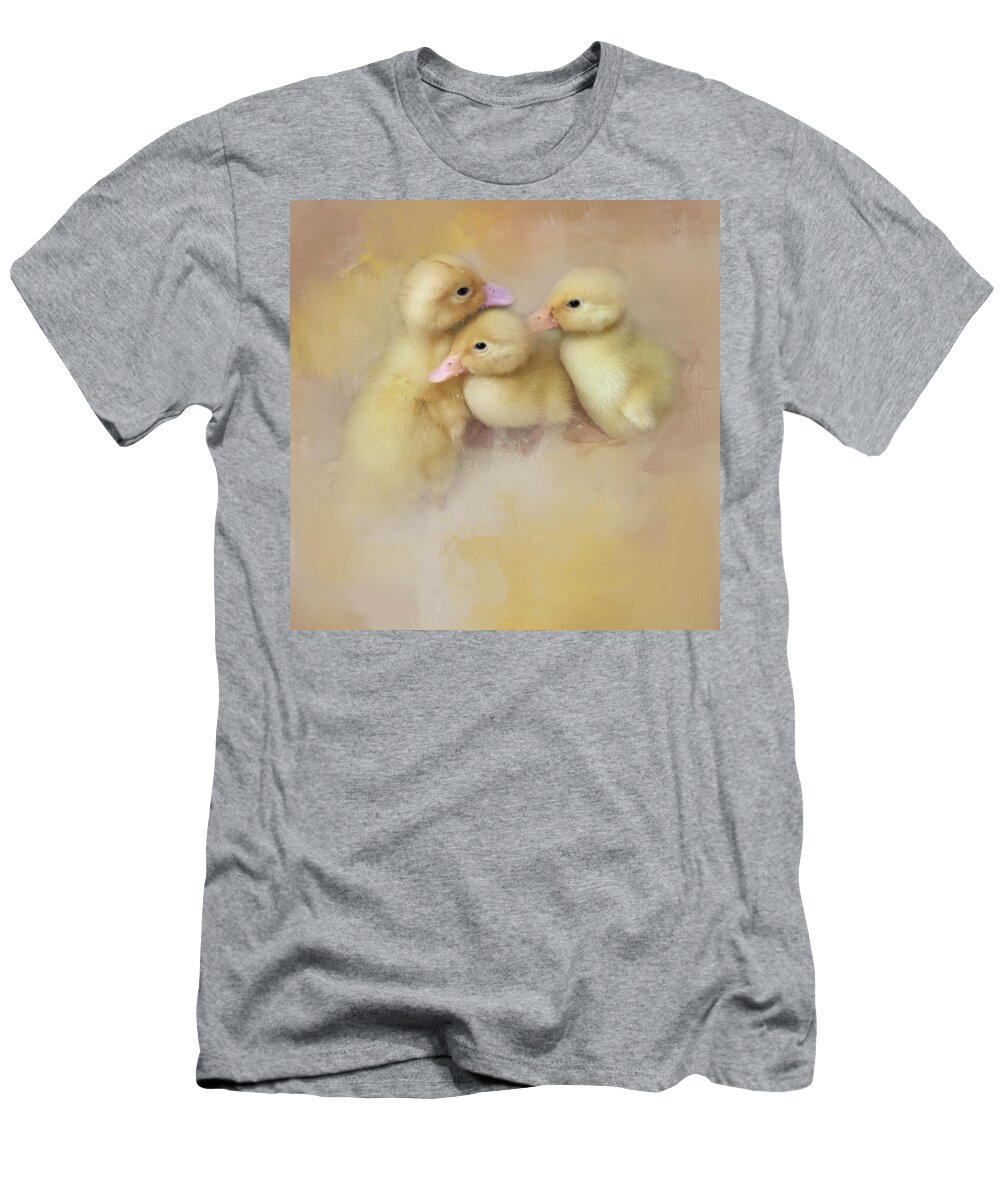 Ducks T-Shirt featuring the photograph Springtime Babies by Jill Love