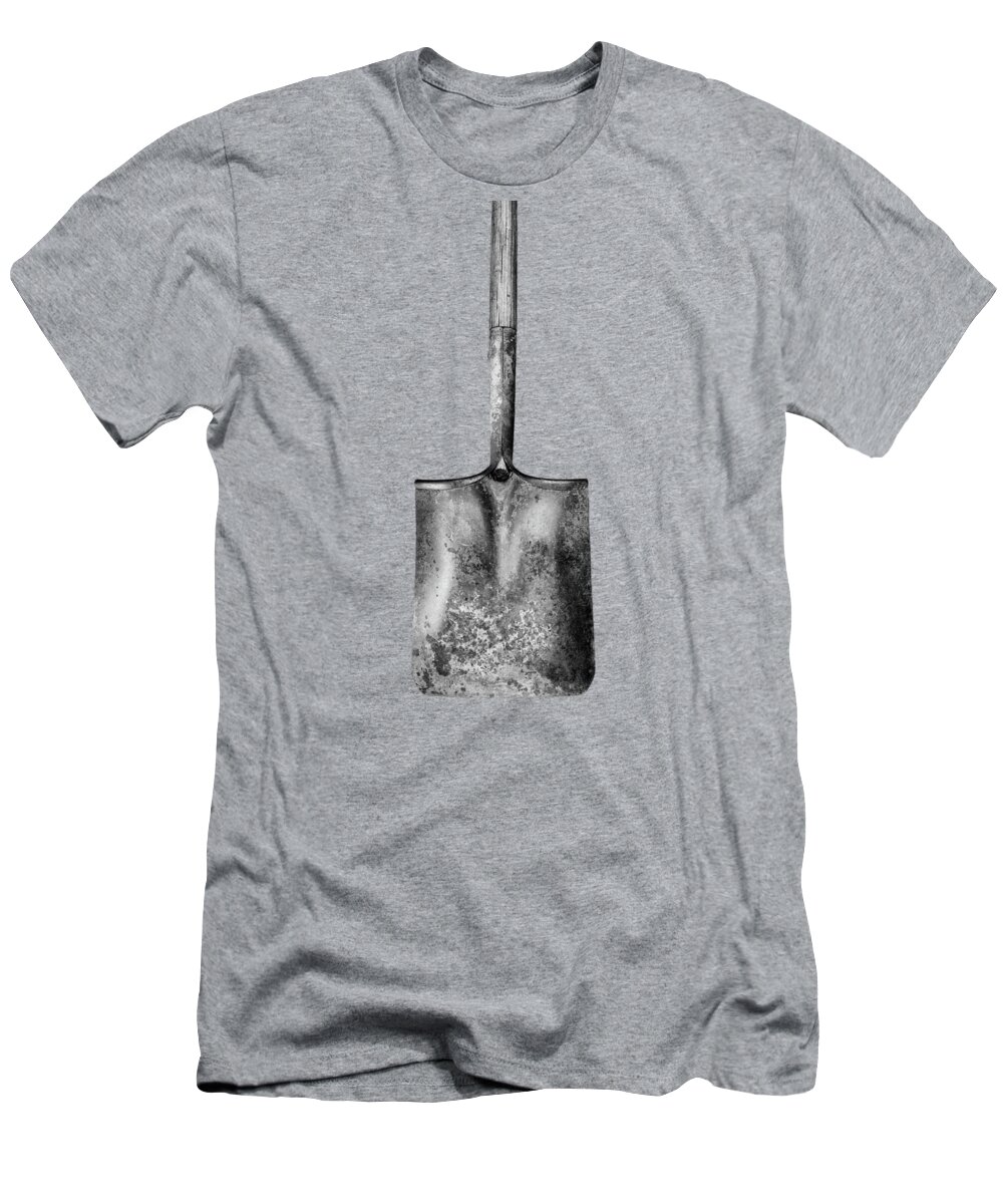 Antique T-Shirt featuring the photograph Square Point Shovel Down 3 by YoPedro