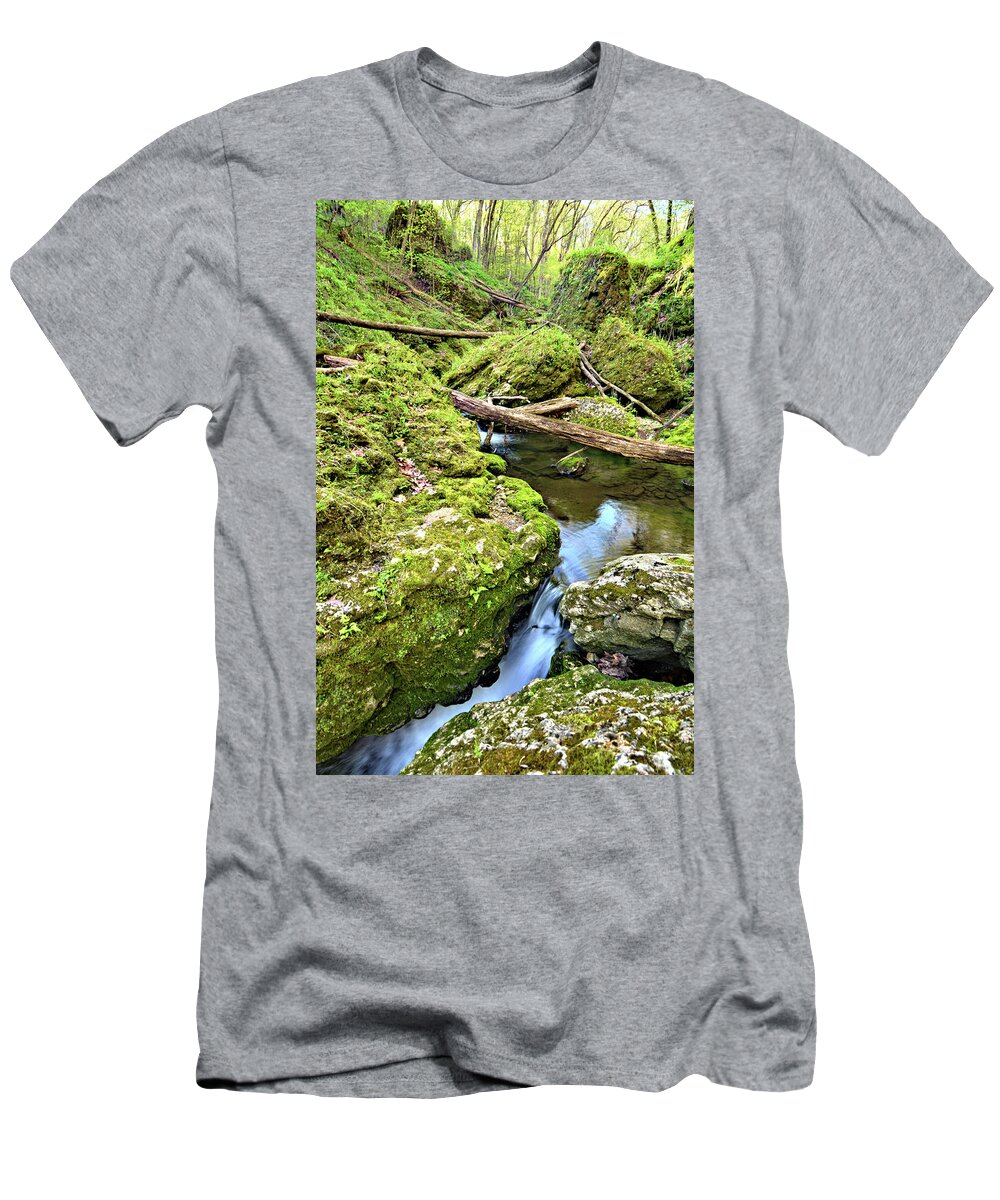 Mossy T-Shirt featuring the photograph Squeezed by Bonfire Photography