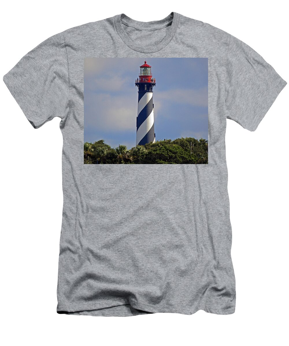 Lighthouse T-Shirt featuring the photograph St. Augustine Lighthouse by Kenneth Albin