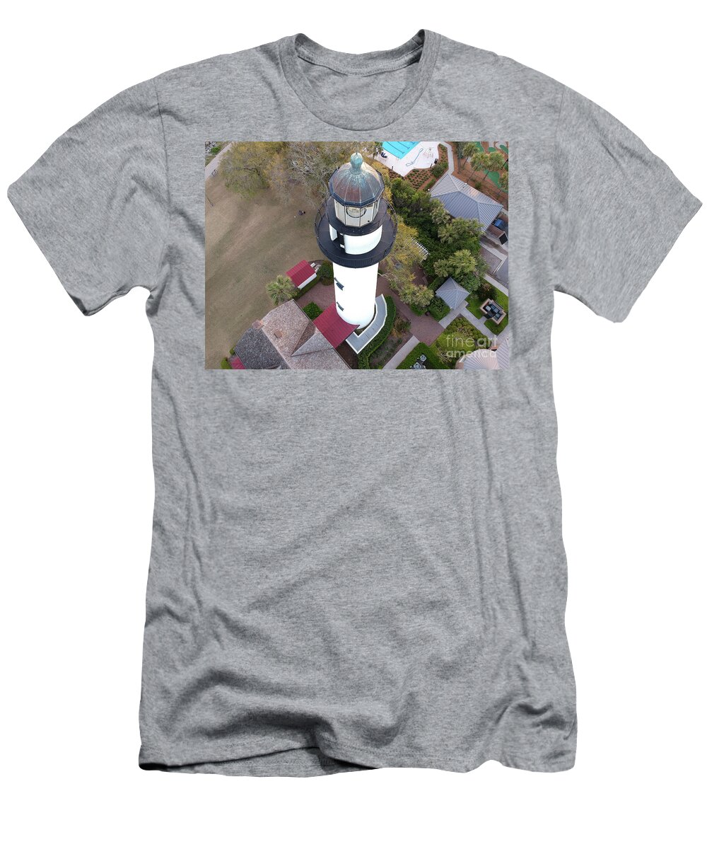 St. Simons T-Shirt featuring the photograph St. Simons Light House by Robert Loe