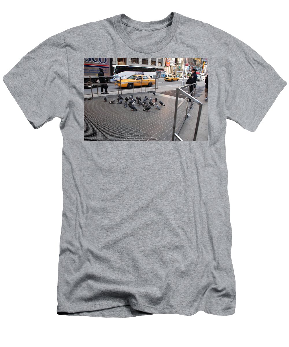 Pigeons T-Shirt featuring the photograph Standing Guard by Rob Hans