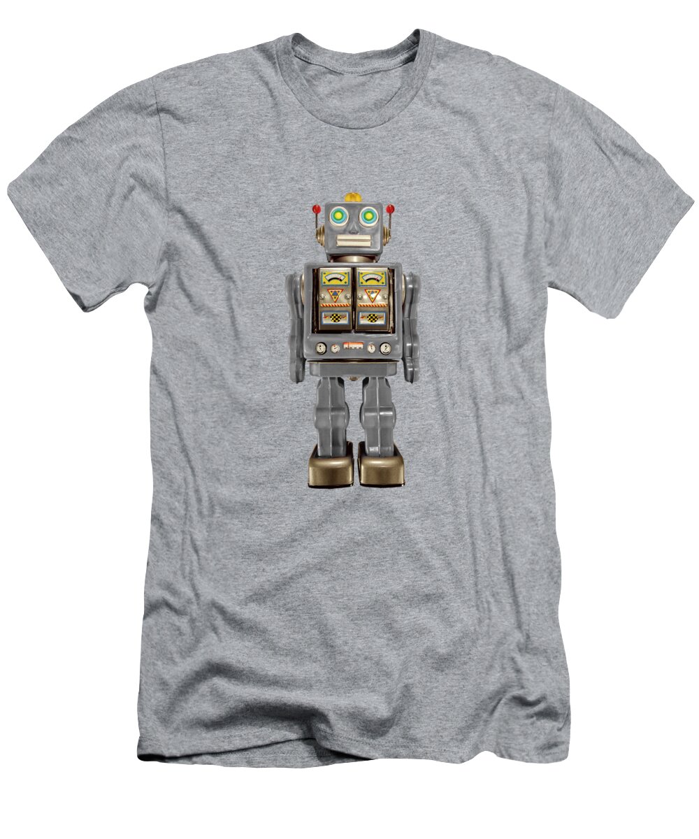 Classic T-Shirt featuring the photograph Star Strider Robot Grey by YoPedro