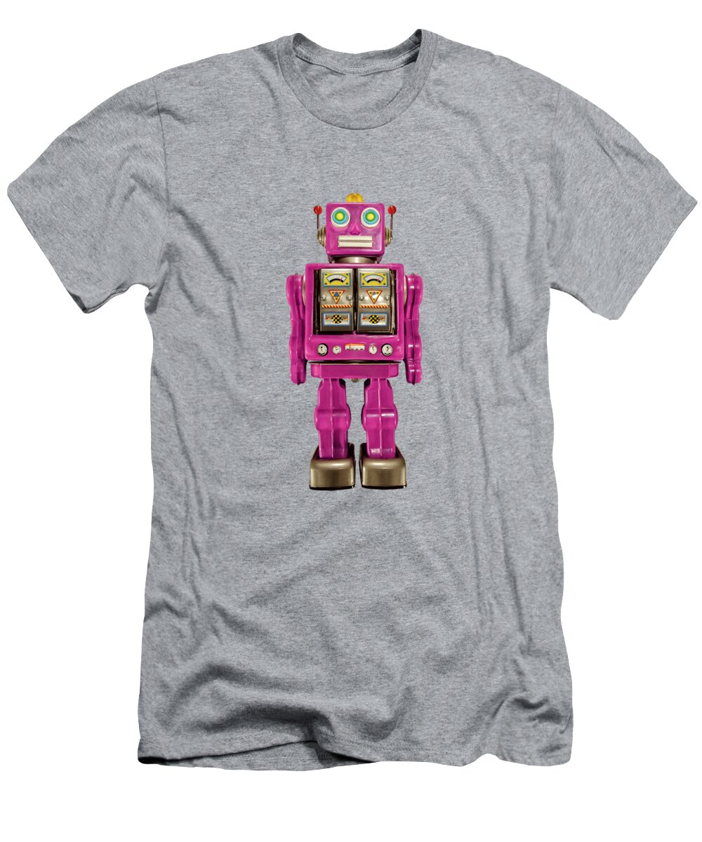 Classic T-Shirt featuring the photograph Star Strider Robot Pink by YoPedro