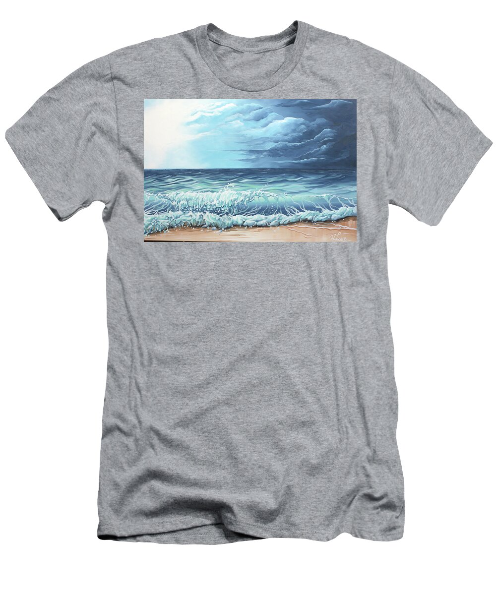Storm Painting T-Shirt featuring the painting Storm Front by William Love