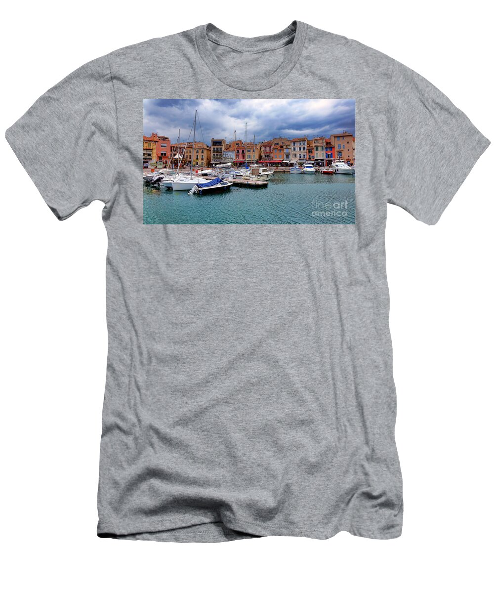 Cassis T-Shirt featuring the photograph Storm Over Cassis by Olivier Le Queinec