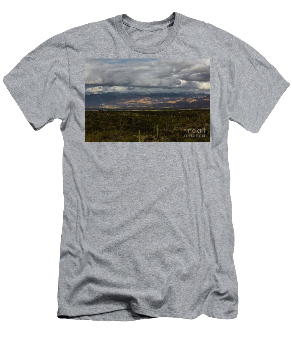 Arizona T-Shirt featuring the photograph Storm Over the Mountains of Arizona by Billy Bateman