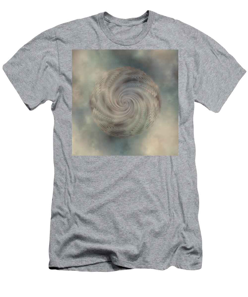 Abstract T-Shirt featuring the photograph Stormy Spiral by John M Bailey