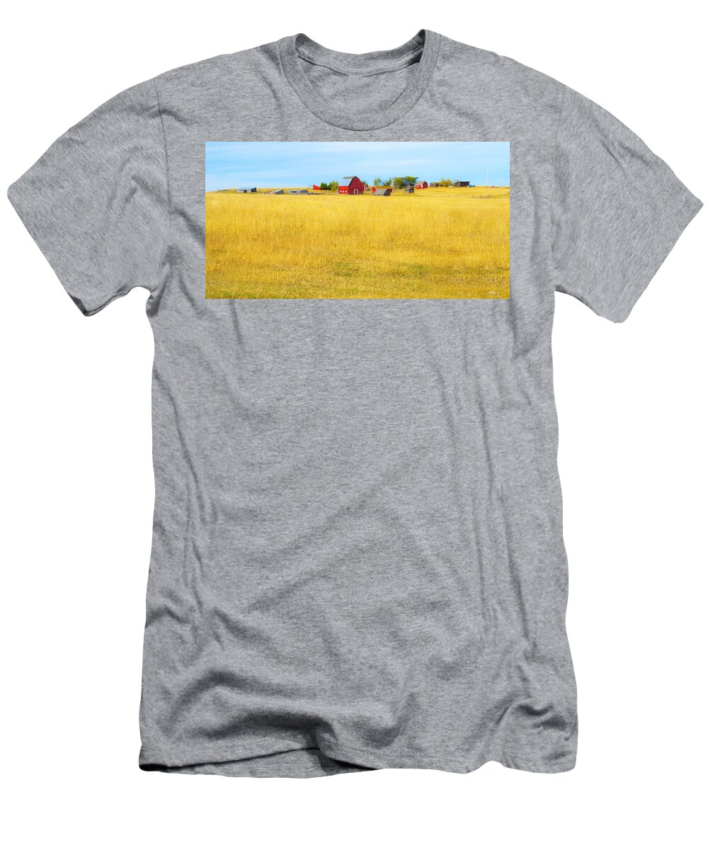 Barn T-Shirt featuring the photograph Storybook Farm by Theresa Tahara