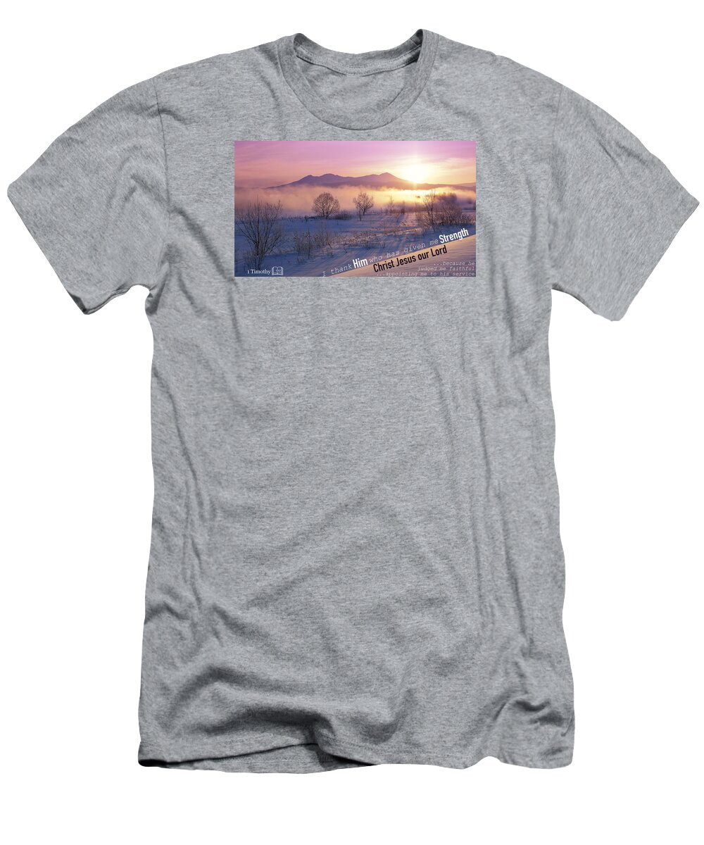  T-Shirt featuring the photograph Strength8 by David Norman