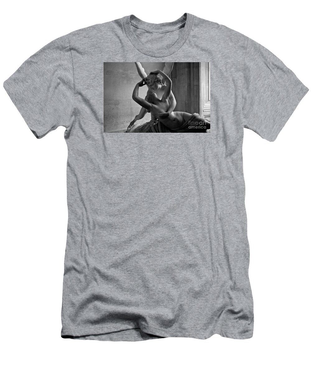 Cupid T-Shirt featuring the photograph Cupid and Psyche Embracing by M G Whittingham