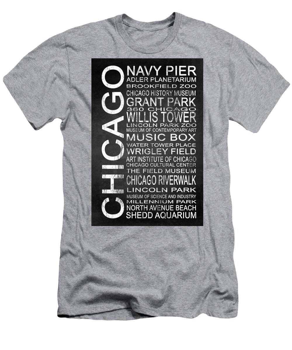 360 Chicago T-Shirt featuring the digital art Subway Chicago 1 by Melissa Smith