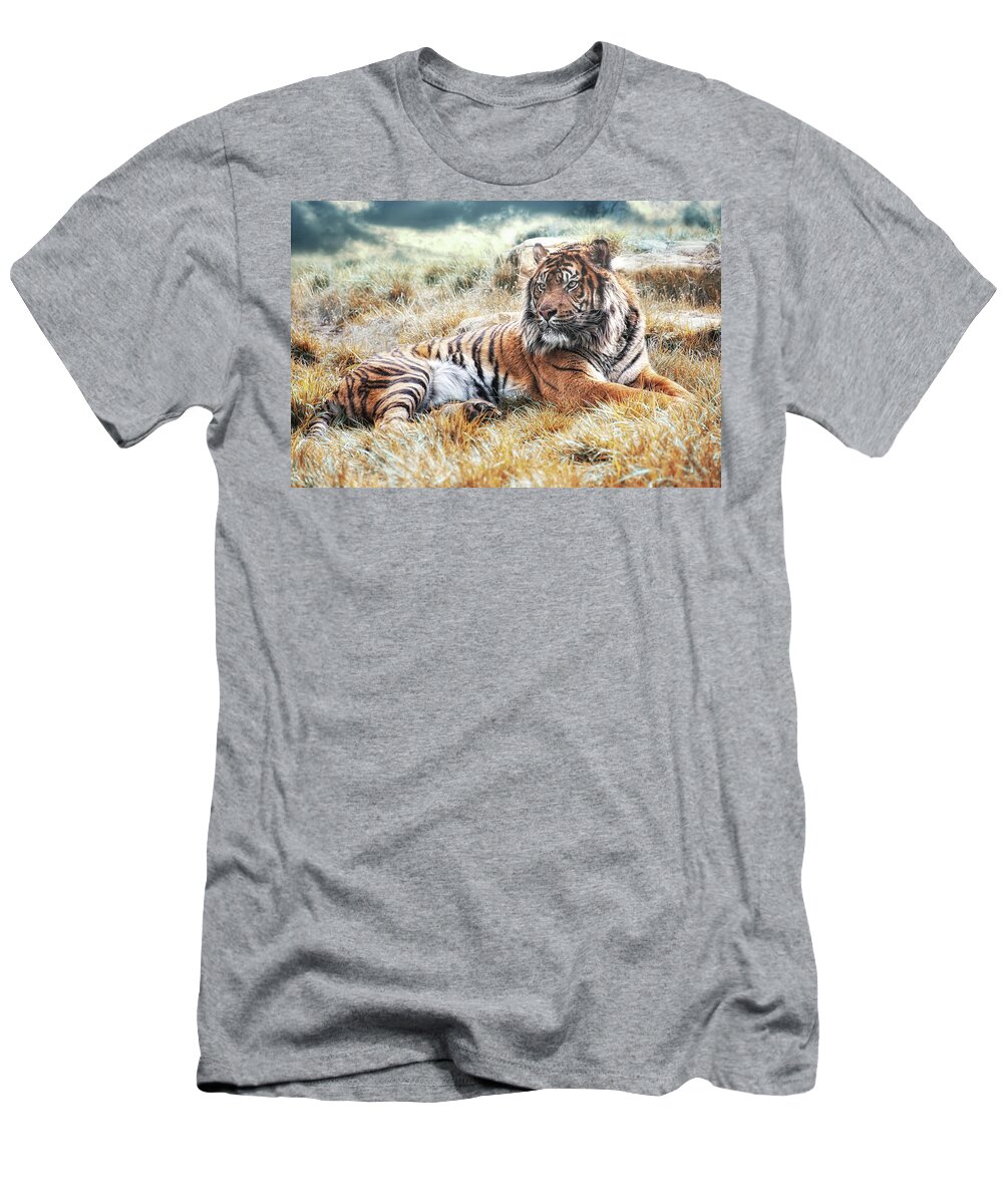 Animals T-Shirt featuring the photograph Sumatran Tiger by Joachim G Pinkawa