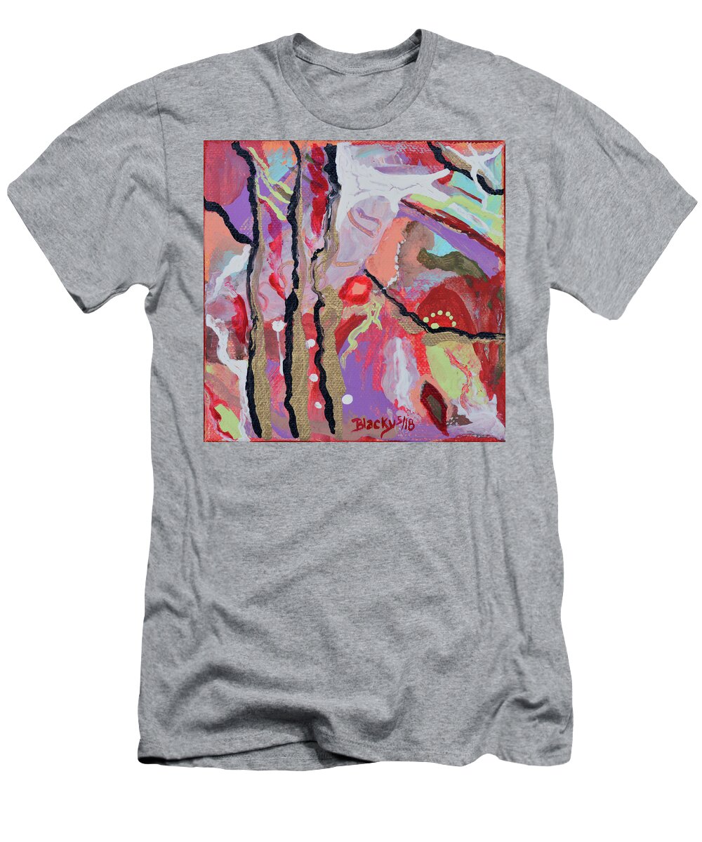 Heat T-Shirt featuring the painting Longing For Summer Heat by Donna Blackhall