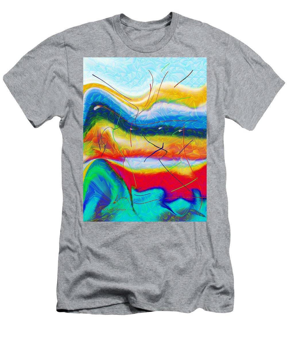 Digital Painting T-Shirt featuring the digital art Summer by Kae Cheatham