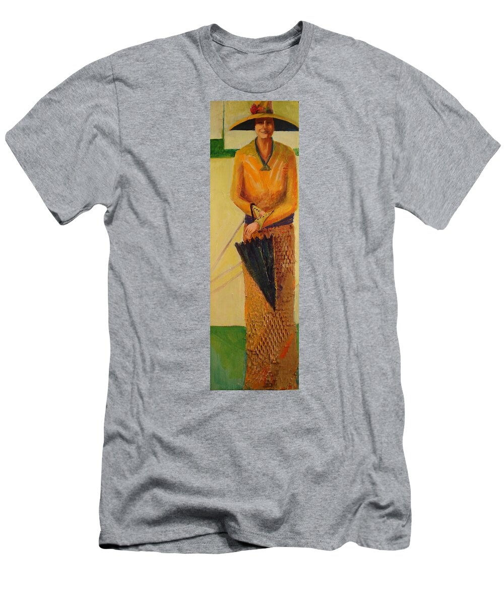 Buff Holtman T-Shirt featuring the mixed media Summer Shade by Buff Holtman