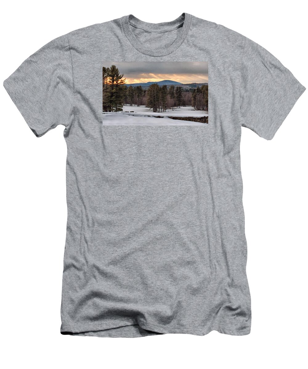 Sunset T-Shirt featuring the photograph Sun Rays by Betty Pauwels