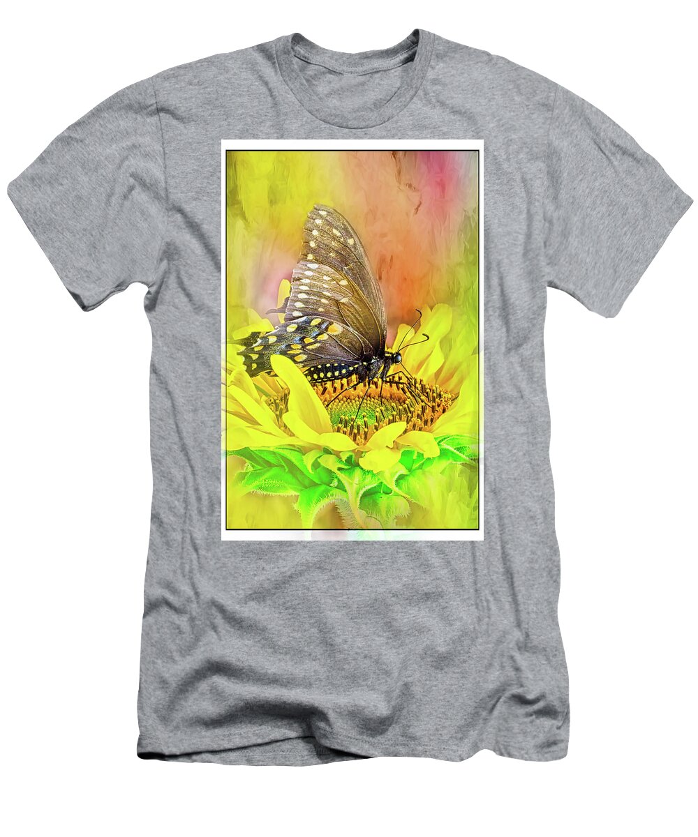 Sunflower T-Shirt featuring the photograph Sunflower Nectar by Ches Black
