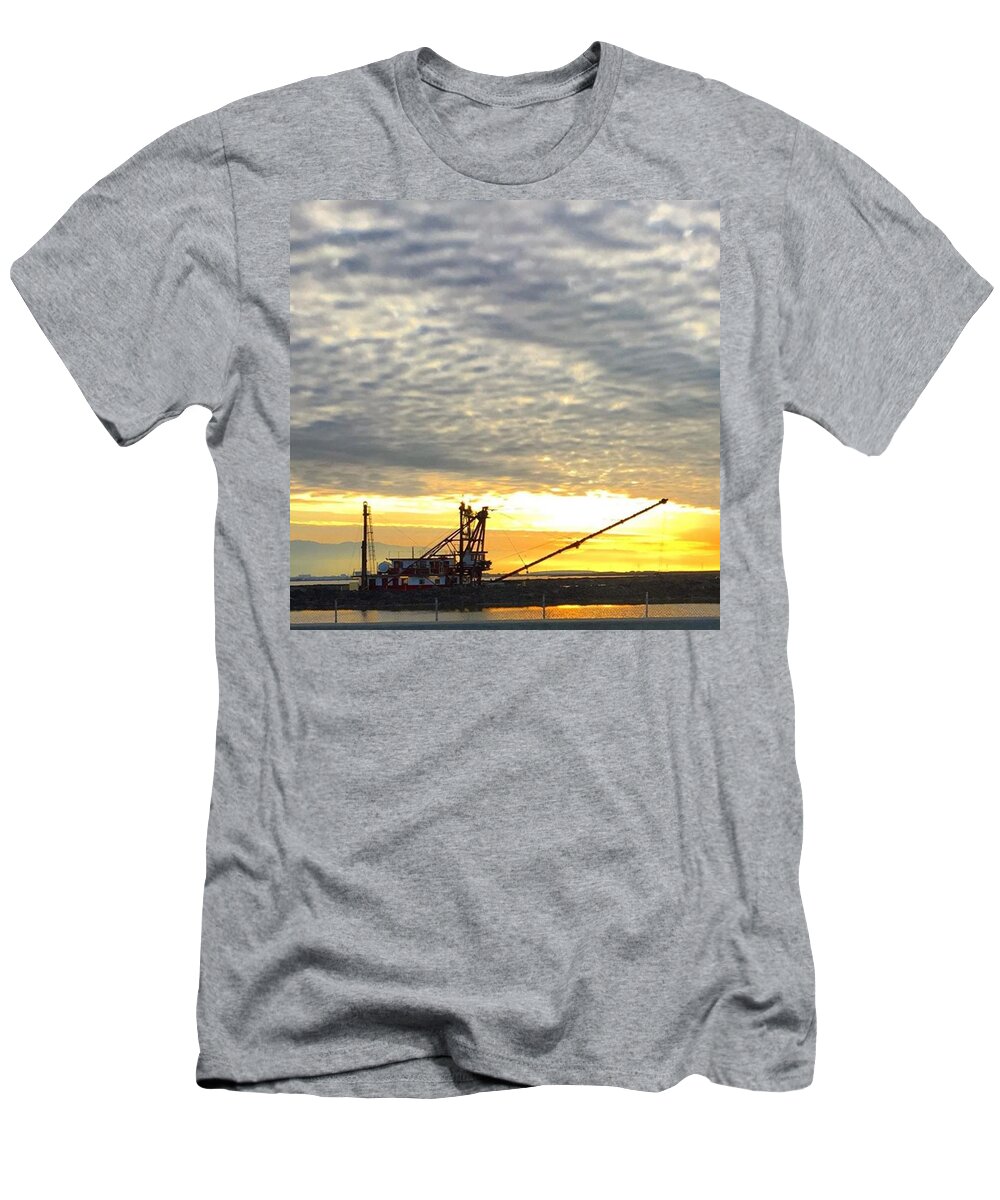 San Francisco Bay T-Shirt featuring the photograph Sunrise Over The San Francisco Bay by Eugene Evon