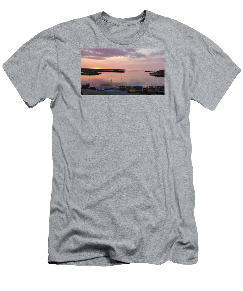 Newfoundland And Labrador T-Shirt featuring the photograph Sunrise Port aux Basque, Newfoundland by Joel Deutsch