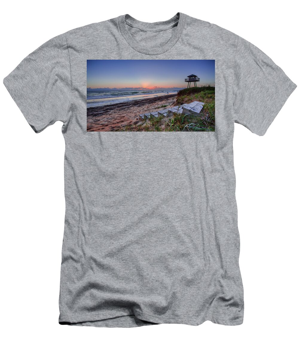 Landscape T-Shirt featuring the photograph Sunrise Stairs by Dillon Kalkhurst
