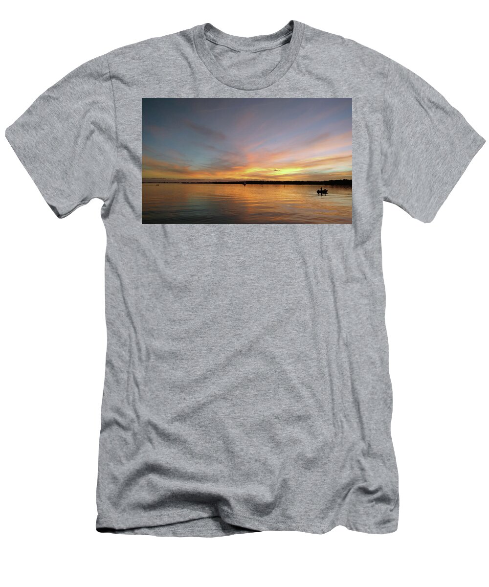 Mighty Sight Studio T-Shirt featuring the photograph Sunset Blaze by Steve Sperry