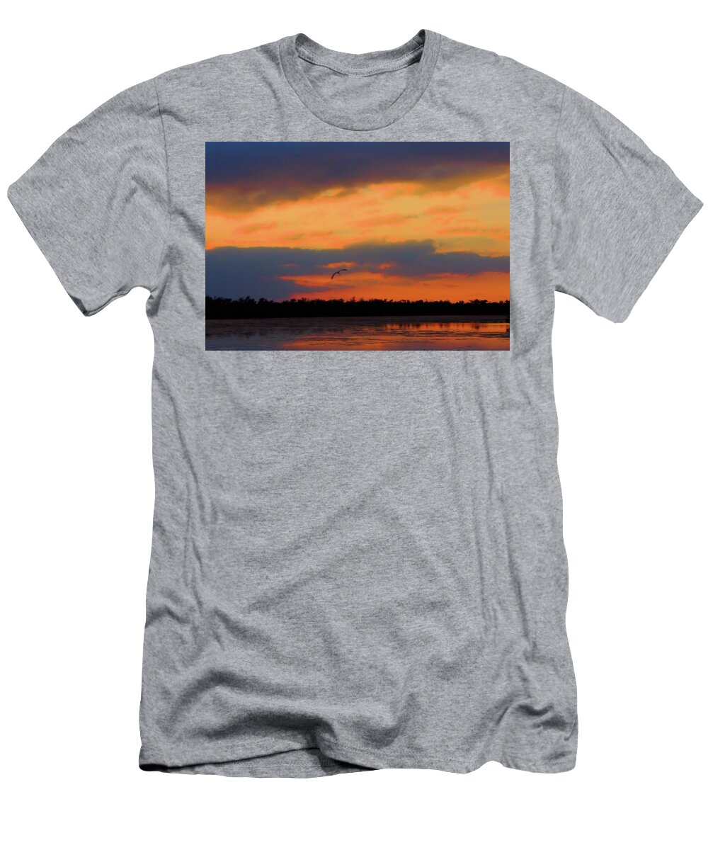 Sunset T-Shirt featuring the photograph Sunset Colors by Rosalie Scanlon