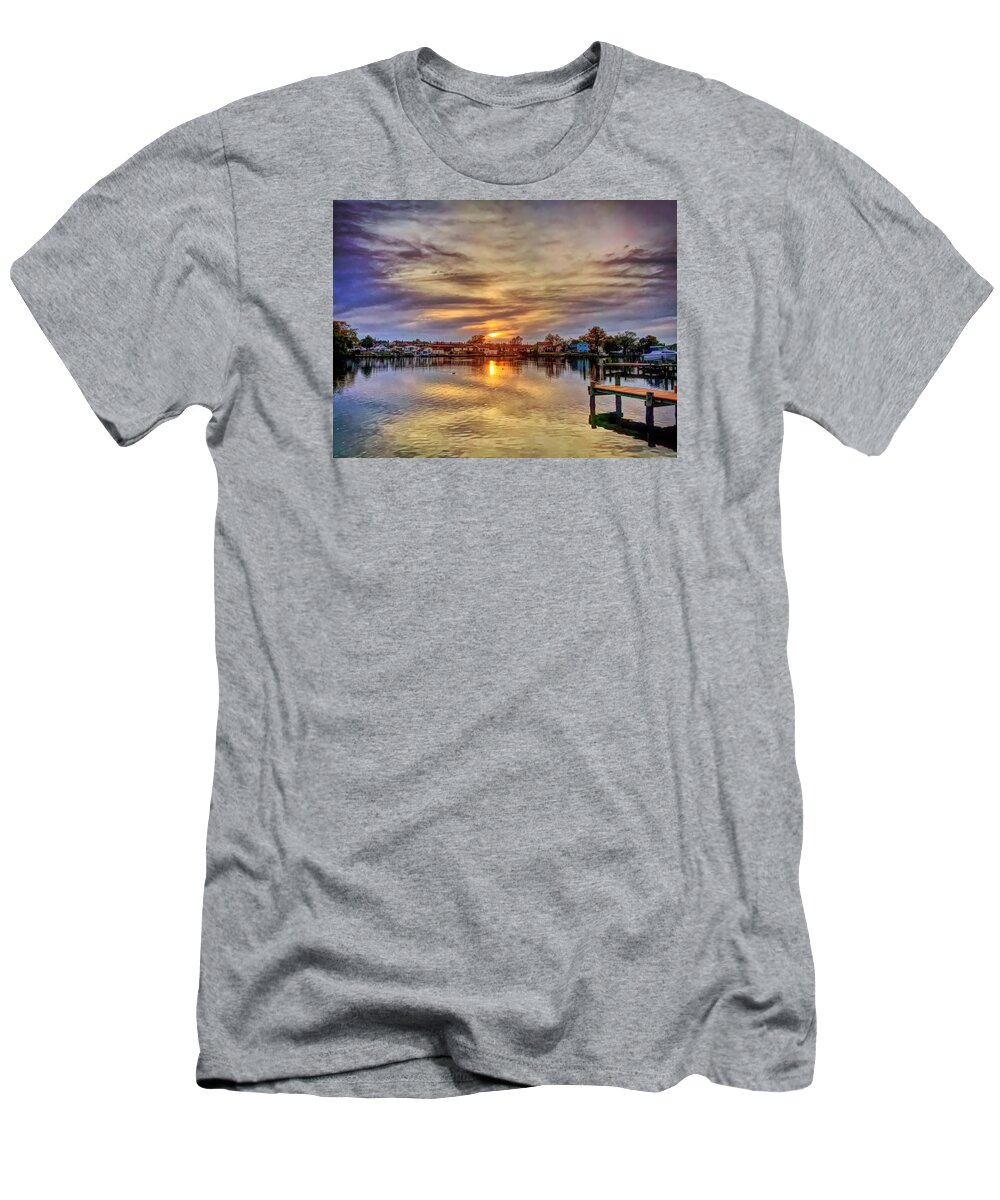 Sunset T-Shirt featuring the photograph Sunset Creek by Chris Montcalmo