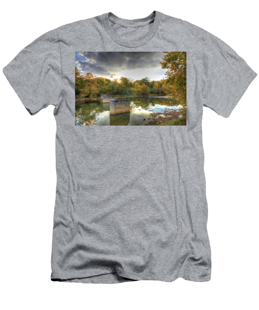 Landscape T-Shirt featuring the digital art Sunset in Murphy by Sharon Batdorf