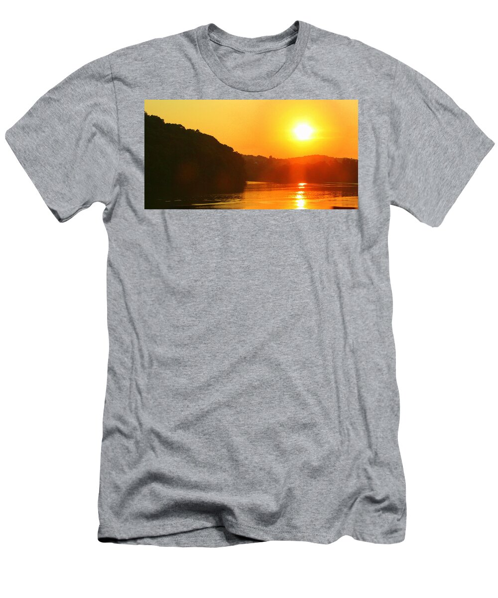 Sunset T-Shirt featuring the photograph Sunspiration by Julie Lueders 