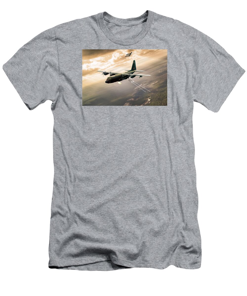 Aviation T-Shirt featuring the digital art Surprise Package by Peter Chilelli