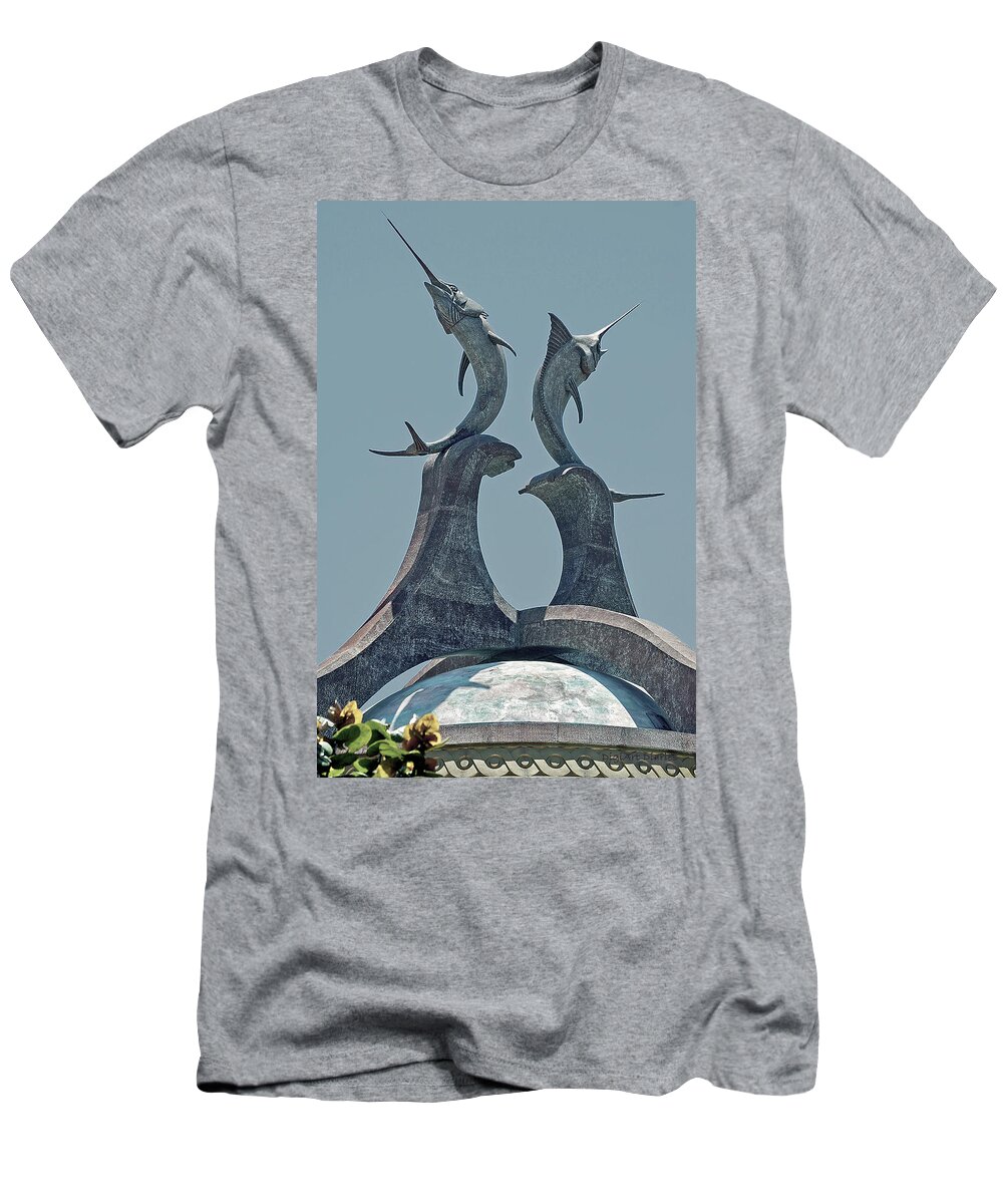 Swordfish T-Shirt featuring the digital art Swordfish Sculpture by DigiArt Diaries by Vicky B Fuller