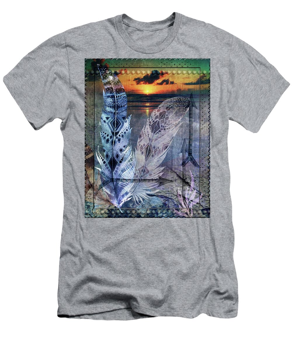 Native American T-Shirt featuring the digital art Tapestry by Linda Carruth