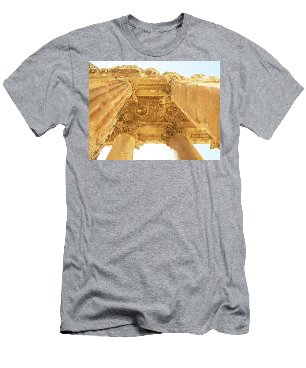 Marwan Khoury T-Shirt featuring the photograph Temple of Bacchus by Marwan George Khoury