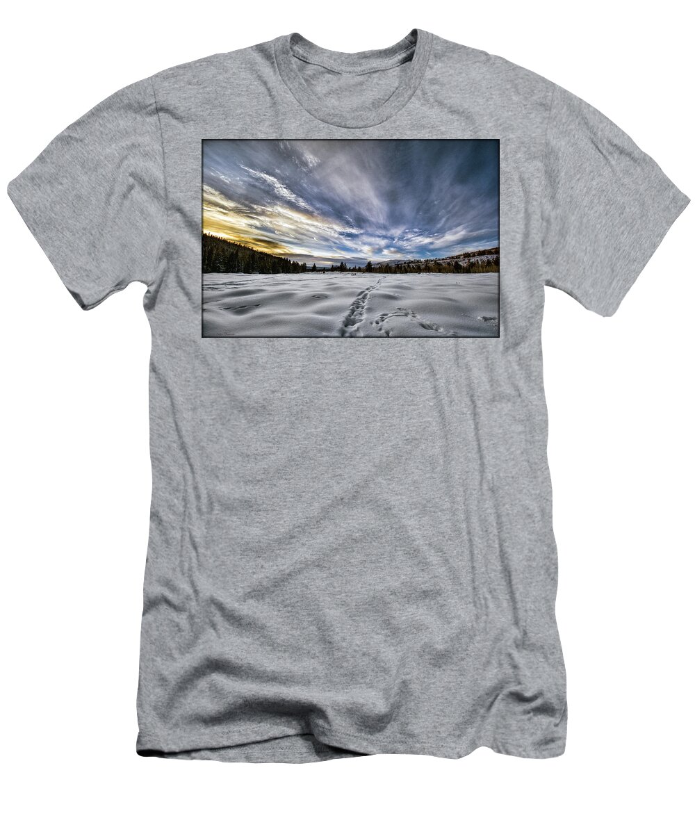 Sunset T-Shirt featuring the photograph Teton Valley Sunset by Erika Fawcett