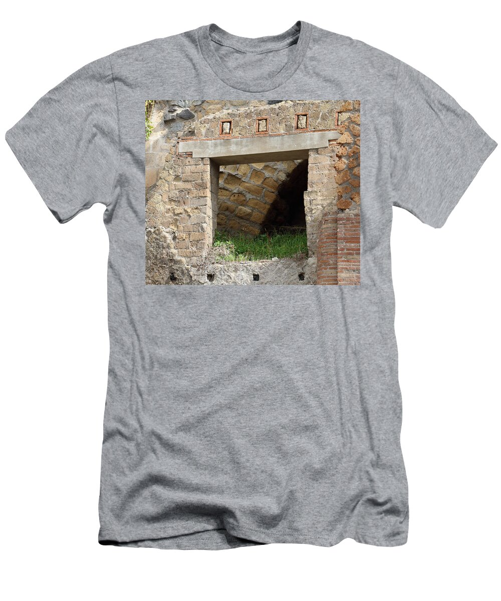 Stone T-Shirt featuring the photograph Textural Antiquities Herculaneum Four by Laura Davis