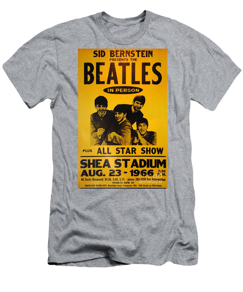 Beatles T-Shirt featuring the photograph The Beatles Poster Collection 7 by Bob Christopher