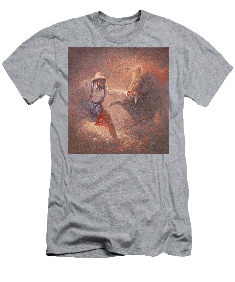 Rodeo T-Shirt featuring the painting The Dance by Mia DeLode