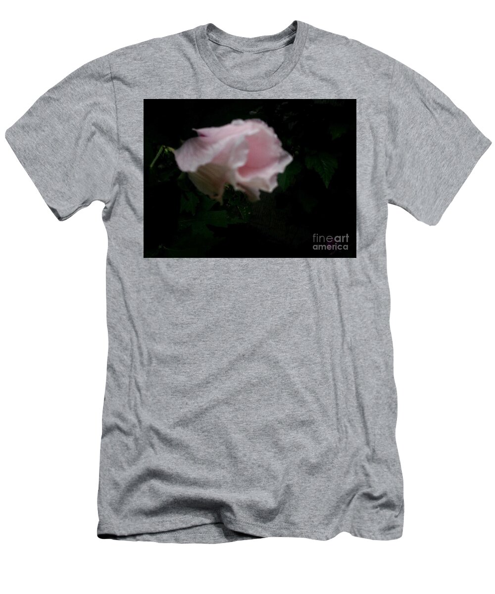 Black T-Shirt featuring the photograph The Disappearing Flower by Debra Lynch