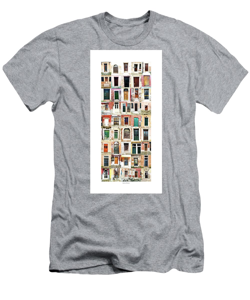The Doors Of Murano T-Shirt featuring the photograph The Doors of Murano Italy by David Ralph Johnson