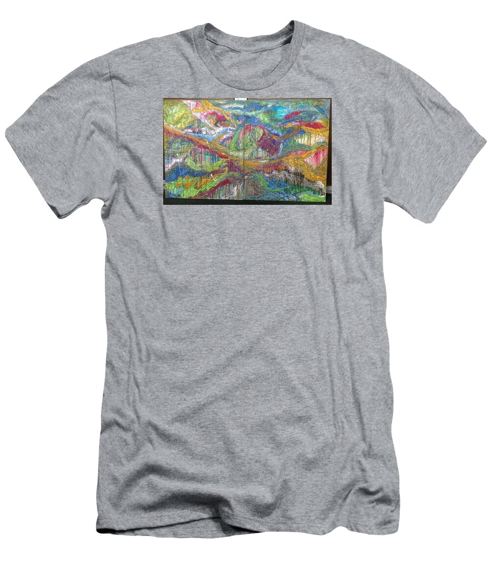 Art T-Shirt featuring the photograph The first cry of the earth by Hon-yax Multiply LLC