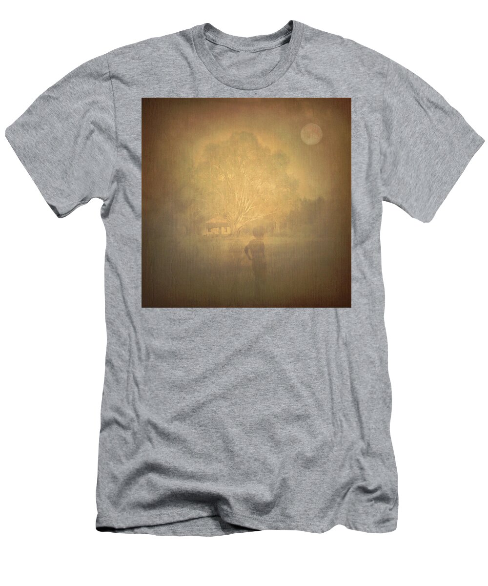 Digital Art T-Shirt featuring the digital art The Ghost Turns Away by Melissa D Johnston