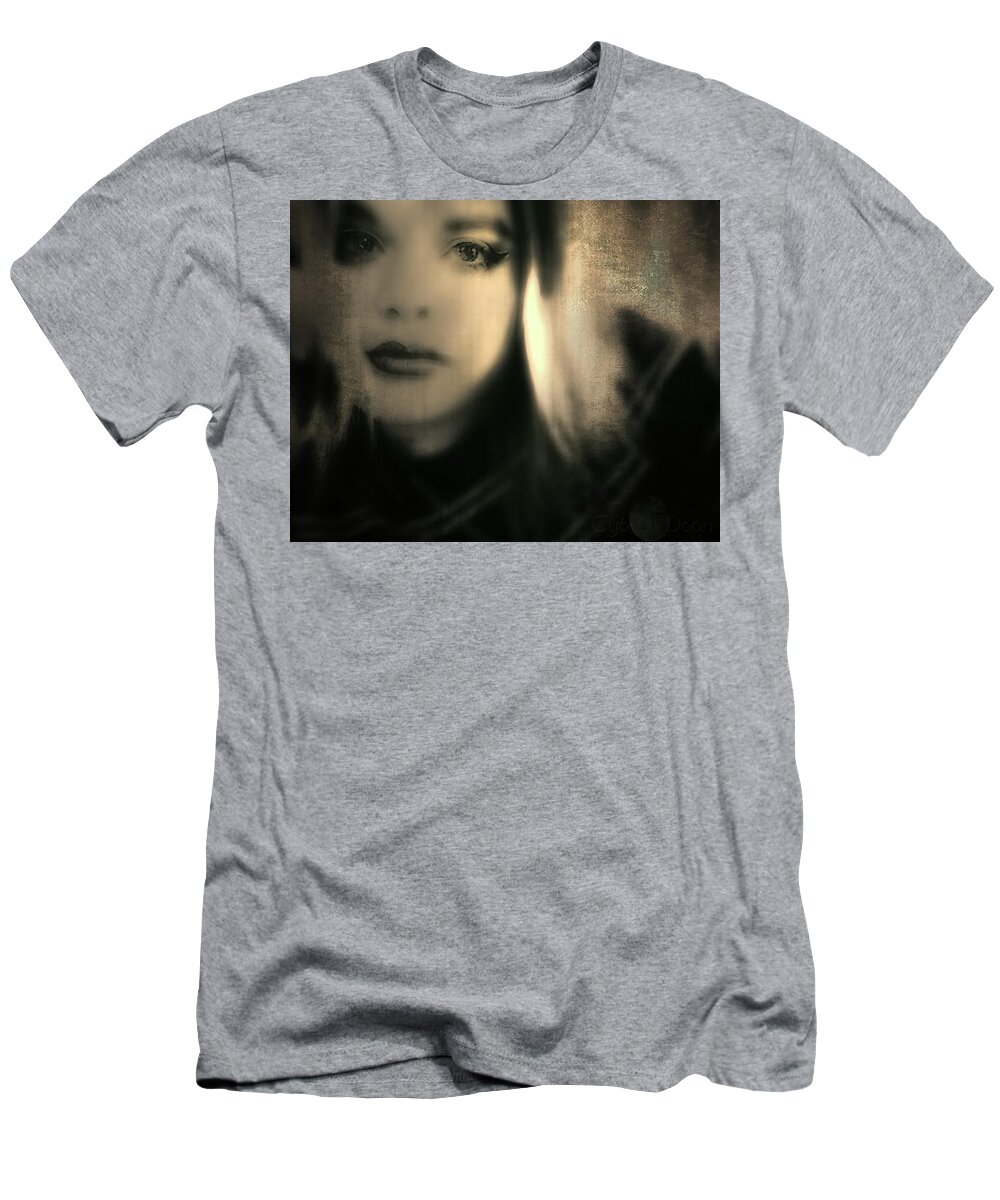  T-Shirt featuring the photograph the girl on Rue de Montmorency by Cybele Moon